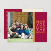 Wir haben uns bewegt! Neue Zuhause Foto Postkarte (Vorne/Hinten)