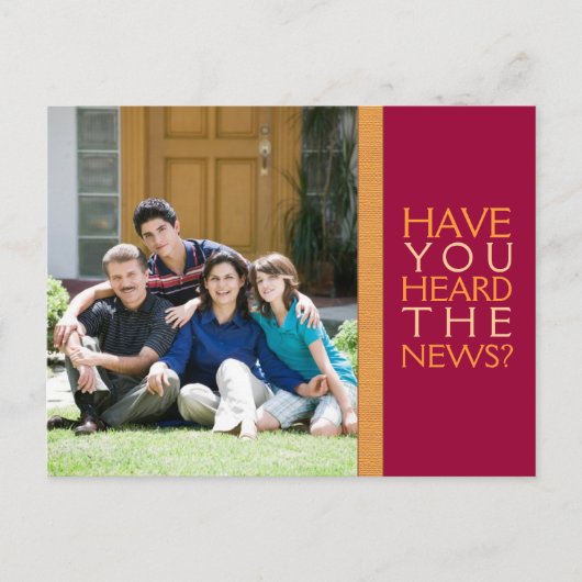 Wir haben uns bewegt! Neue Zuhause Foto Postkarte (Vorderseite)