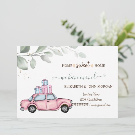 Wir haben uns bewegt. Pink Car präsentiert (Stehend Vorderseite)