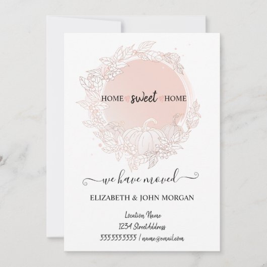 Wir haben uns bewegt, Pumpkins, Zuhause Sweet Zuha (Vorderseite)