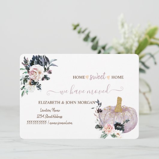 Wir haben uns bewegt, Wasserfarbe Glitzer Pumpkin, (Stehend Vorderseite)