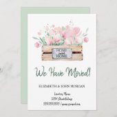 Wir haben uns bewegt, Wasserfarben-Blume-Box-Beweg (Vorne/Hinten)