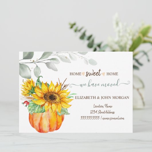 Wir haben uns bewegt, Wasserfarbenkürbis, Blätter, (Stehend Vorderseite)