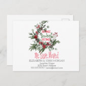 Wir haben uns bewegt, Wasserfarbenreath, Zuhause S Ankündigungspostkarte (Vorne/Hinten)