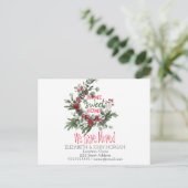 Wir haben uns bewegt, Wasserfarbenreath, Zuhause S Ankündigungspostkarte (Stehend Vorderseite)