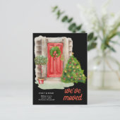 Wir haben uns bewegt | Weihnachten an der Roten Tü Ankündigungspostkarte (Stehend Vorderseite)