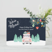 Wir haben uns bewegt Weihnachten neue Adresse (Stehend Vorderseite)