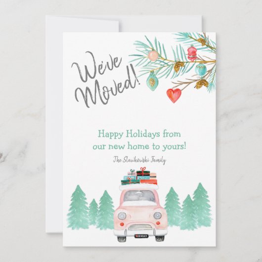 Wir haben uns bewegt Weihnachten neue Adresse (Vorderseite)