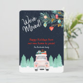 Wir haben uns bewegt Weihnachten neue Adresse (Stehend Vorderseite)