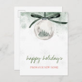 Wir haben uns bewegt, Weihnachtsballen Pinien Urla Ankündigungspostkarte (Vorne/Hinten)