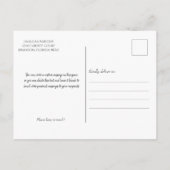 Wir haben uns bewegt - Zuhause Sweet Zuhause - Aqu Postkarte (Rückseite)