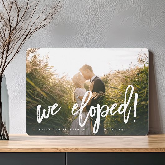 Wir haben uns | Brush Letter Wedding Announcement Ankündigung