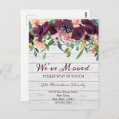 Wir haben uns durch den Wechsel der Adresse auf di Postkarte (Vorne/Hinten)