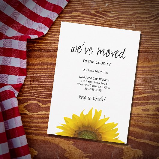 Wir haben uns einfache Sonnenblumen bewegt Ankündigung