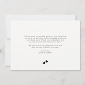 Wir haben uns | Foto Hochzeitsankündigung Schwarz- Ankündigung (Rückseite)