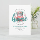 Wir haben uns für den Umzug von Urlaubsanschriften Ankündigung (Stehend Vorderseite)