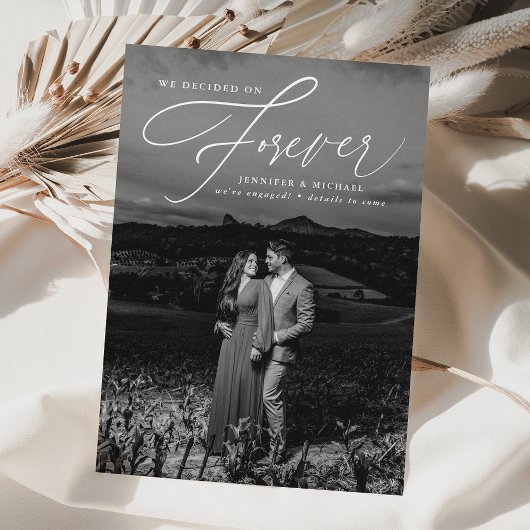 Wir haben uns für die Ankündigung der Verlobung en