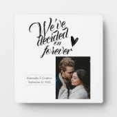 Wir haben uns für immer für Personalisierte Paare Fotoplatte (Vorderseite)