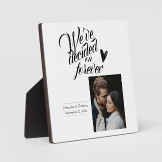 Wir haben uns für immer für Personalisierte Paare Fotoplatte