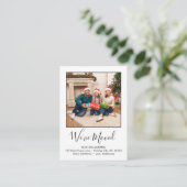 Wir haben uns ganz einfach auf das Foto zugeschnit Begleitkarte (Stehend Vorderseite)