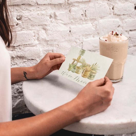 Wir haben uns gemütlich Boho Wasserfarbe Änderung  Postkarte