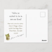 Wir haben uns gemütlich Boho Wasserfarbe Änderung  Postkarte (Rückseite)