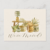 Wir haben uns gemütlich Boho Wasserfarbe Änderung  Postkarte (Vorderseite)