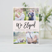 Wir haben uns | Hochzeitsankündigung Dankeskarte (Stehend Vorderseite)