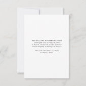 Wir haben uns | Hochzeitsankündigung Dankeskarte (Rückseite)