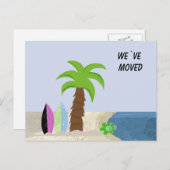 Wir haben uns in die Beach Szene bewegt Ankündigungspostkarte (Vorne/Hinten)