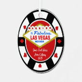 Wir haben uns in Vegas Ornament Aus Metall (Vorderseite links)