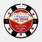 Wir haben uns in Vegas Ornament Aus Metall (Vorderseite)