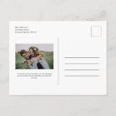 Wir haben uns | Kraft Paper Hübsch Script Elopatio Ankündigungspostkarte (Rückseite)