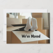 Wir haben uns lustige bewegende Boxen mit Füßen be Ankündigung (Vorderseite)