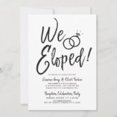 Wir haben uns | Post Wedding Party Einladung (Vorderseite)