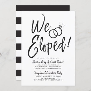 Wir haben uns Post Wedding Party Einladung