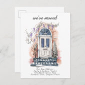 Wir haben uns verändert - Moderne neue Adressenwas Ankündigungspostkarte (Vorne/Hinten)