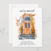 Wir haben uns verändert - Moderne neue Adressenwas Ankündigungspostkarte (Vorne/Hinten)