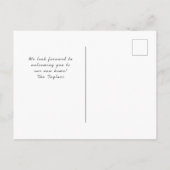 Wir haben uns verändert - Moderne neue Adressenwas Ankündigungspostkarte (Rückseite)