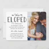 Wir haben uns verschlungen | Elopement Ehe Ankündi (Vorderseite)