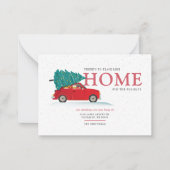 Wir haben uns wie Zuhause-Holiday-Moving von einem Mitteilungskarte (Vorderseite)