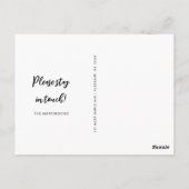 Wir haben uns wieder lustig bewegende Ankündigung  Postkarte (Rückseite)