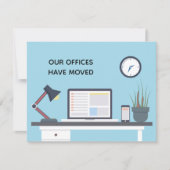 Wir haben unsere Büros überarbeitet und die Geschä Ankündigung (Vorderseite)