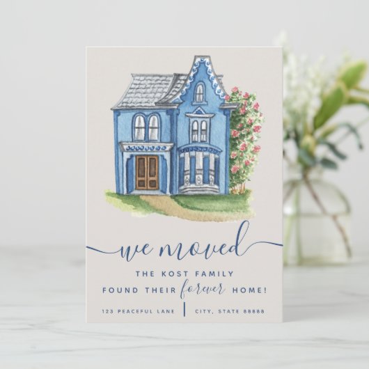 Wir haben unsere Forever Zuhause Announcement Card Einladung (Stehend Vorderseite)