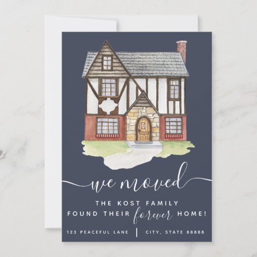 Wir haben unsere Forever Zuhause Announcement Card Einladung (Vorderseite)