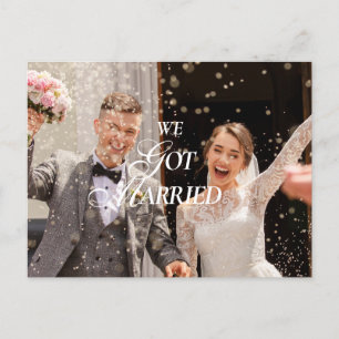 Wir haben unsere Hochzeit bekannt gegeben  Postkarte
