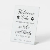 Wir haben unsere Katzen Liebe...Also nehmen Sie ei Sockelschild (Vorderseite)