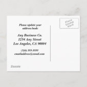 Wir haben unsere Niederlassungen umgezogen und änd Ankündigungspostkarte (Rückseite)