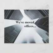 Wir haben unsere Niederlassungen umgezogen und änd Ankündigungspostkarte (Vorderseite)