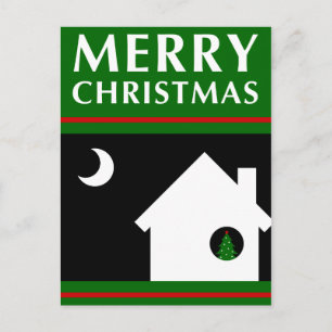 wir haben unsere weihnachtsgrüße vorverlegt feiertagspostkarte
